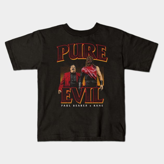 Kane & Paul Bearer Pure Evil Kids T-Shirt by MunMun_Design